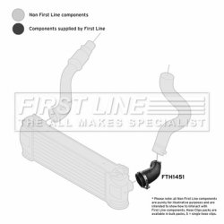 Charge Air Hose FIRST LINE FTH1451 OE Ref 1749235 FIRST LINE