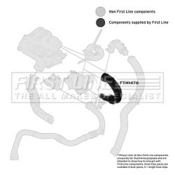 Air Filter Intake Hose FIRST LINE FTH1476 OE Ref 82 00 280 084