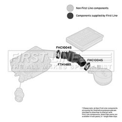 Air Filter Intake Hose FIRST LINE FTH1485 OE Ref 90351553