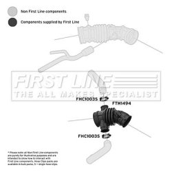Air Filter Intake Hose FIRST LINE FTH1494 OE Ref 96536714