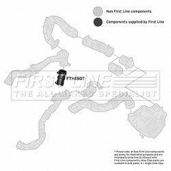 Charge Air Hose FIRST LINE FTH1507 OE Ref 144600835R