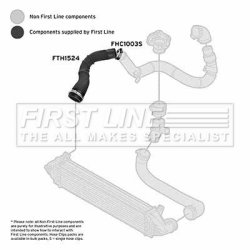 Charge Air Hose FIRST LINE FTH1524 OE Ref LR024516