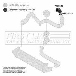 Charge Air Hose FIRST LINE FTH1525 OE Ref LR050236