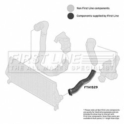 Charge Air Hose FIRST LINE FTH1529 OE Ref 93190448 FIRST LINE