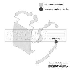 Charge Air Hose FIRST LINE FTH1536 OE Ref PNH500520 FIRST LINE