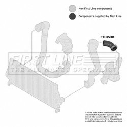 Charge Air Hose FIRST LINE FTH1538 OE Ref 93190448 FIRST LINE