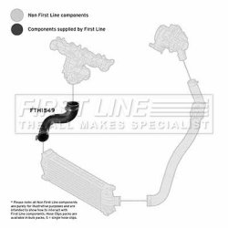 Charge Air Hose FIRST LINE FTH1549 OE Ref 1752334