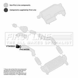 Charge Air Hose FIRST LINE FTH1553 OE Ref 2T1Q6K683CE