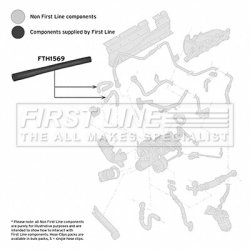 Charge Air Hose FIRST LINE FTH1569 OE Ref 058145718A FIRST LINE