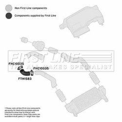 Charge Air Hose FIRST LINE FTH1583 OE Ref 1M5Q-6K683-CA