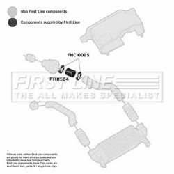 Charge Air Hose FIRST LINE FTH1584 OE Ref 1219652