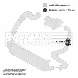 Charge Air Hose FIRST LINE FTH1595 OE Ref 1257257