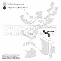 Charge Air Hose FIRST LINE FTH1605 OE Ref 8E0145838D