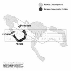Charge Air Hose FIRST LINE FTH1613 OE Ref 82 00 162 586