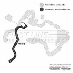 Charge Air Hose FIRST LINE FTH1615 OE Ref 8200166828