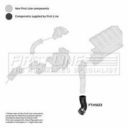 Charge Air Hose FIRST LINE FTH1623 OE Ref 11617798440