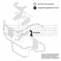 Charge Air Hose FIRST LINE FTH1624 OE Ref 4F0145737K