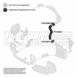 Charge Air Hose FIRST LINE FTH1634 OE Ref 8E0145745C