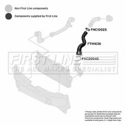 Charge Air Hose FIRST LINE FTH1636 OE Ref 7M3145709A