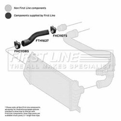 Charge Air Hose FIRST LINE FTH1637 OE Ref 9015285282