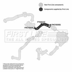 Air Filter Intake Hose FIRST LINE FTH1643 OE Ref 82 00 500 383
