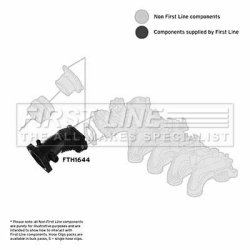 Air Filter Intake Hose FIRST LINE FTH1644 OE Ref 3M5Q9351EB