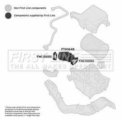 Air Filter Intake Hose FIRST LINE FTH1648 OE Ref 7M519A673LC