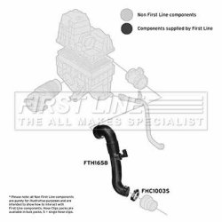Air Filter Intake Hose FIRST LINE FTH1658 OE Ref 7H0 129 615 D