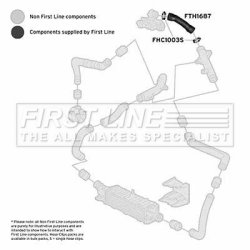 Charge Air Hose FIRST LINE FTH1687 OE Ref 1H0 145 838 G