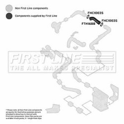 Charge Air Hose FIRST LINE FTH1688 OE Ref 1H0145834G