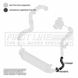 Charge Air Hose FIRST LINE FTH1697 OE Ref 1516729