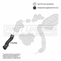 Charge Air Hose FIRST LINE FTH1705 OE Ref 11617797698