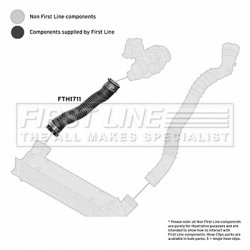 Charge Air Hose FIRST LINE FTH1711 OE Ref 11617797482