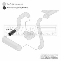 Charge Air Hose FIRST LINE FTH1712 OE Ref 11617796303