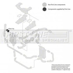 Charge Air Hose FIRST LINE FTH1716 OE Ref 4F0145980F FIRST LINE
