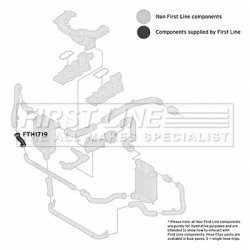 Charge Air Hose FIRST LINE FTH1719 OE Ref 4F0145708C