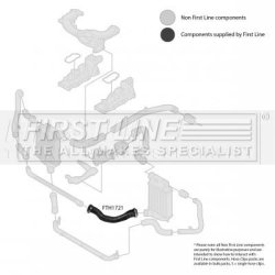 Charge Air Hose FIRST LINE FTH1721 OE Ref 4F0145943H