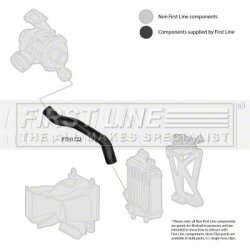 Charge Air Hose FIRST LINE FTH1722 OE Ref 50516355 FIRST LINE
