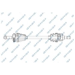 Arbre de transmission (arbre de transmission CV) GSP 201210 pour KIA CARENS OE 49500A4100
