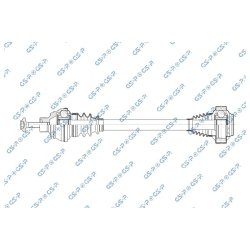 Driveshaft (CV Axle) GSP 201527 OE Ref 4H0501203CX