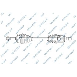 Driveshaft (CV Axle) GSP 202013 OE Ref J522203010