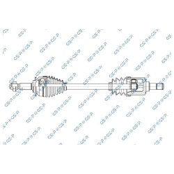 Driveshaft (CV Axle) GSP 202015 OE Ref J602203010CS