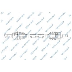 Driveshaft (CV Axle) GSP 202022 OE Ref A212203020CA