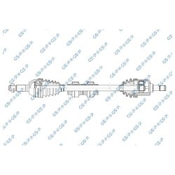 Driveshaft (CV Axle) GSP 202025 OE Ref B142203020RA