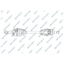 Driveshaft (CV Axle) GSP 202026 OE Ref B112203010FL
