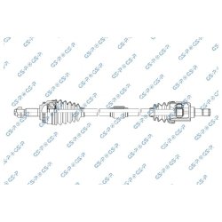 Driveshaft (CV Axle) GSP 202027 OE Ref B112203020FT
