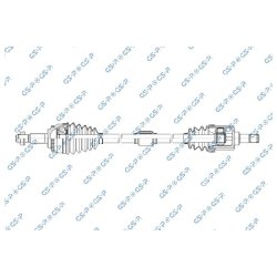 Driveshaft (CV Axle) GSP 202028 OE Ref B112203020FL