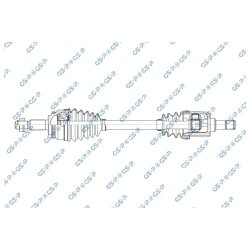 Driveshaft (CV Axle) GSP 202030 OE Ref B112203010FT