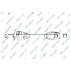 Arbre de transmission (joint homocinétique) GSP 202031 pour CHERY ARRIZO OE J422203010BA