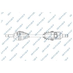 Arbre de transmission (arbre de transmission CV) GSP 202035 pour CHERY COWIN, COWIN, OE A152203010